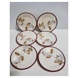 6 melamine appetizer plates