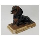 Vintage Frankemuth Beer chalkware statue