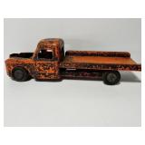 Vintage large steel flatbed truck toy