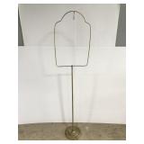 Vintage brass bird cage stand