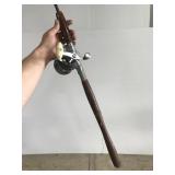 Vintage 6 foot fishing rod and reel combo