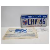 Unused discontinued Auto Capitol license plate