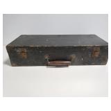 Antique wood tool box case