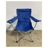 Folding camp chair in bag