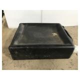 Oil change drain pan combo can