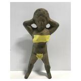 Old cast metal nude lady shoe horn boot jack