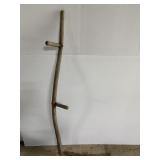 Old primitive farm scythe sickle