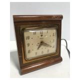 Vintage Telechron wood desk clock