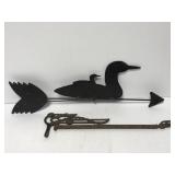 Salvaged weather vane pieces
