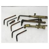 Vintage brass torches & copper tips