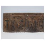 1940 Michigan license plate