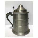 Large pewter ice bucket tankard