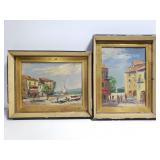 Pair of small signed landscape paintings
