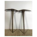 Two old digging pick tools
