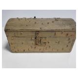 Antique wood tresure chest box