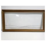 Gold wood frame with glass