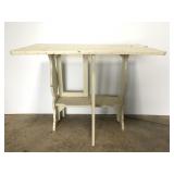 Antique white painted gate leg table