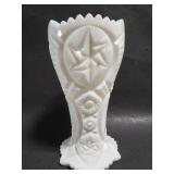 Milk glass vase