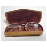 Vintage spectacles in case