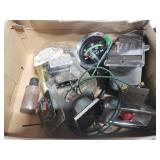 Vintage car gauges, clocks, instruments