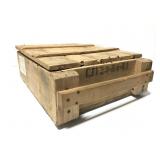 Wooden shipping crate