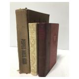 Vintage book trio
