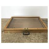 Large portable table top display case