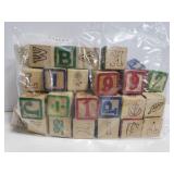 Bag of wood blocks
