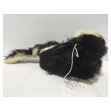Old vintage real fur skunk plush toy