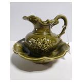 McCoy small pitcher and bowl