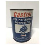 Vintage Castrol snowmobile oil can