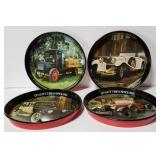 Four General Tire metal advertising trays