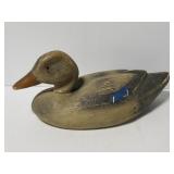 Large carved wood duck decoy
