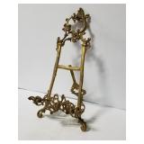 Ornate cast brass photo/art/book display easel