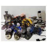 Vintage video game controllers collection