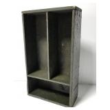 Rustic small painted wood crate