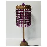 Metal & beads table lamp
