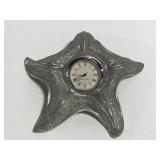 Small Kirk Stieff pewter starfish clock