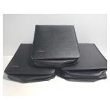 Three CD/DVD storage cases
