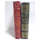 Vintage novel book library decor pair