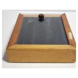 Wood display box with sliding top