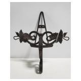 Wrought iron wall hanger rack