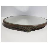 Metal framed old vintage mirrored stand