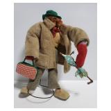 Old folk Art stuffed hobo doll