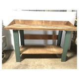 Heavy duty workbench with steel frame
