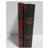 Vintage foreign language book pair