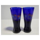 Cobalt blue 2000 the new millennium shot glasses