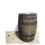 Large barrel ice bucket w/ drain valve