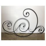 Large wrought iron salvage decor piece