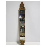 Cast metal framed long mirror